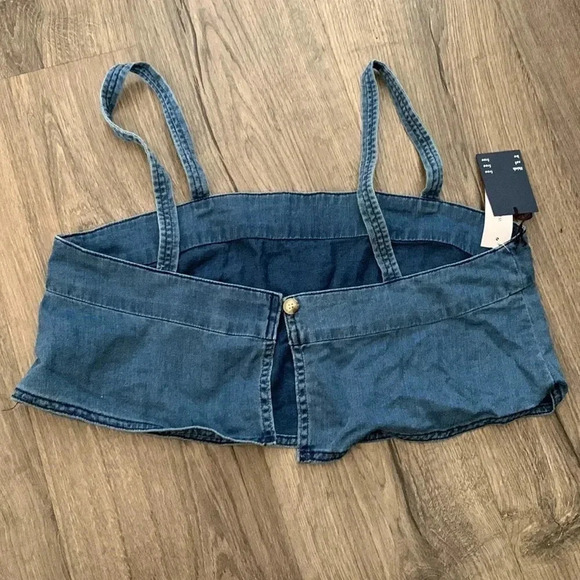 Wilfred Free Pasha Denim NWT Crop Tank Size Large - Picture 5 of 7